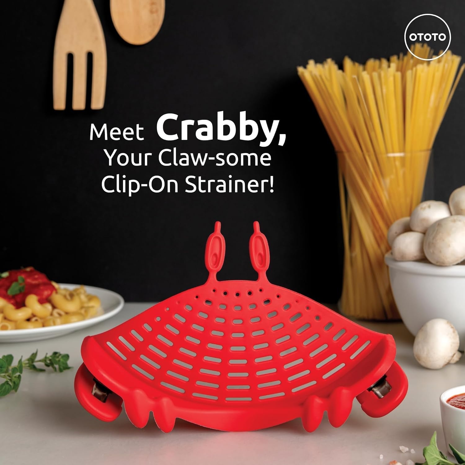 OTOTO Crabby Clip-On Strainer