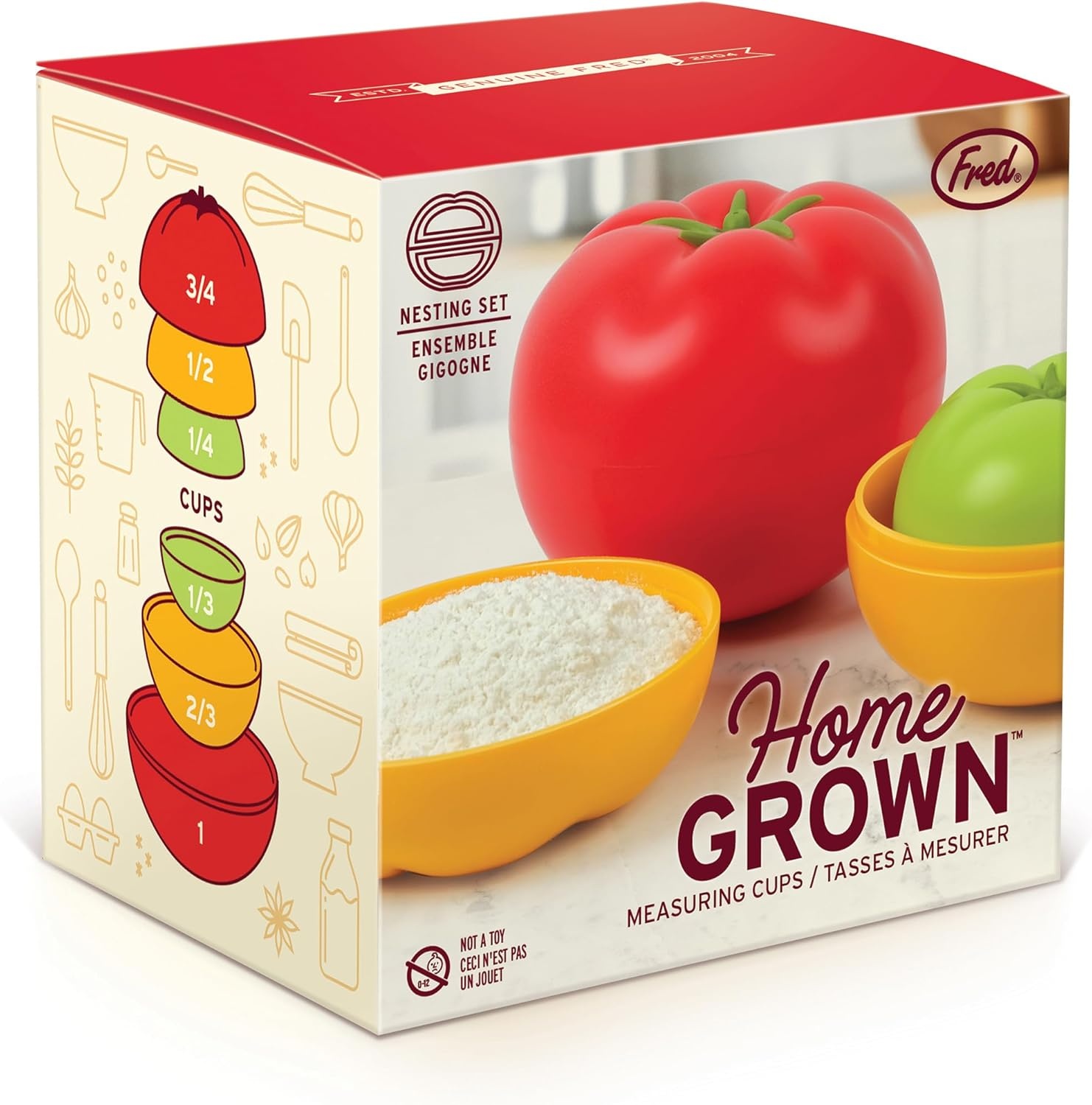 Genuine Fred Home Grown Tomato Measuring Cups