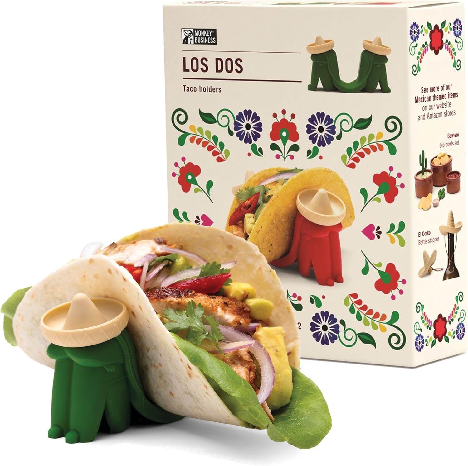 Monkey Business Los Dos Taco Holders