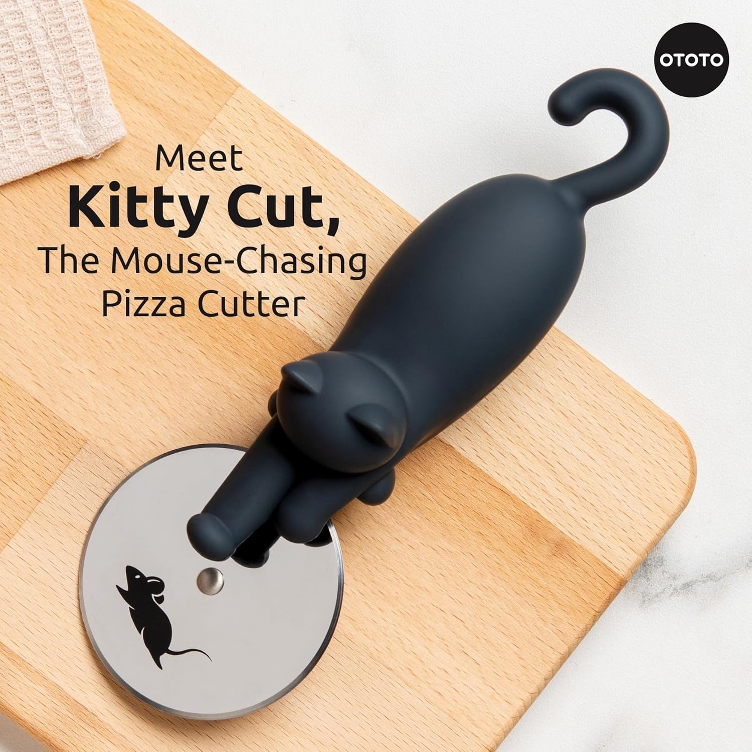 OTOTO Kitty Cut Pizza Cutter