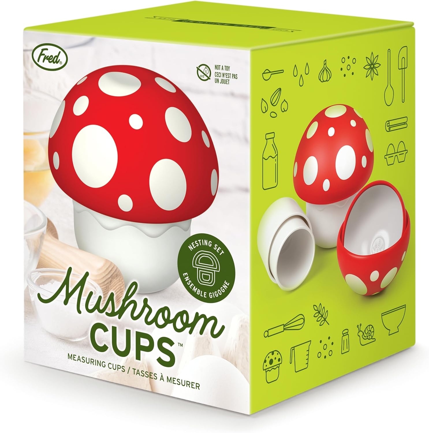 Genuine Fred Nesting Mushroom Measuring Cups