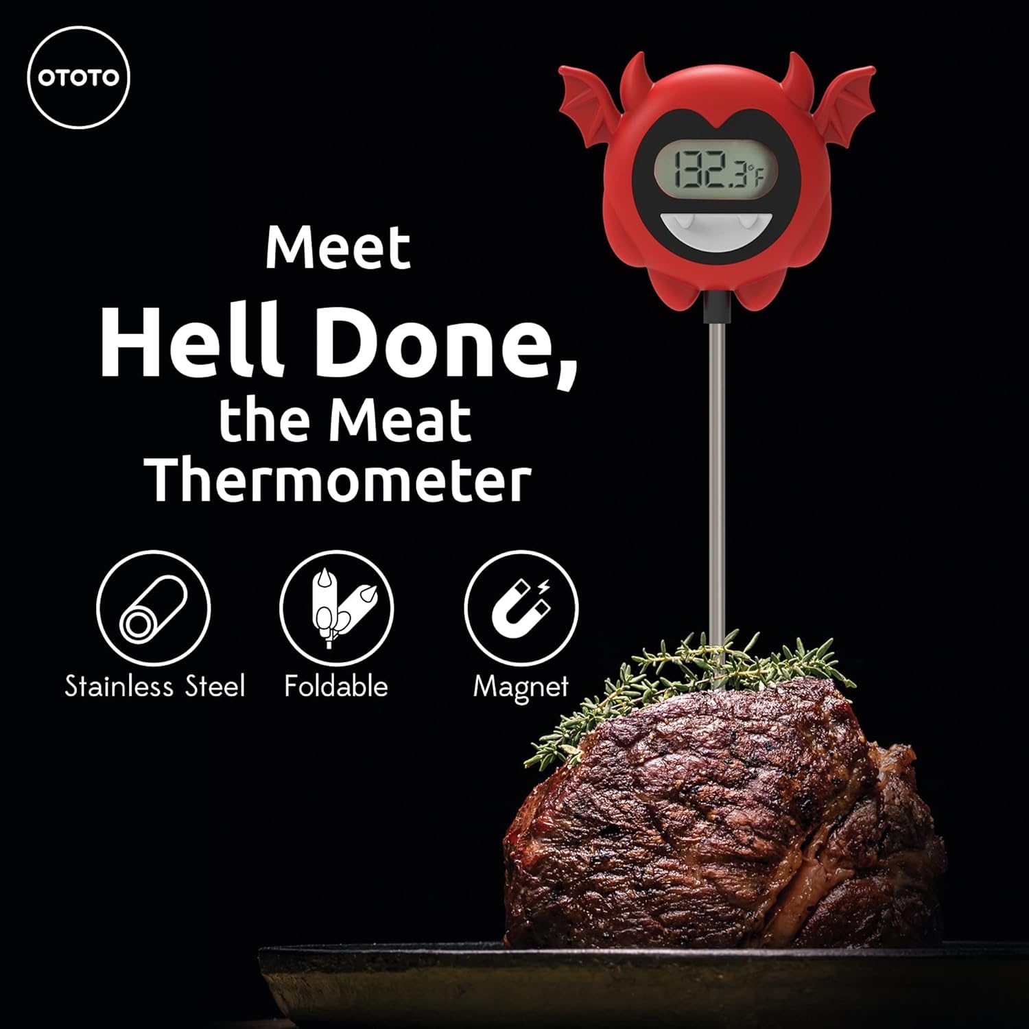 OTOTO Hell Done Meat Thermometer